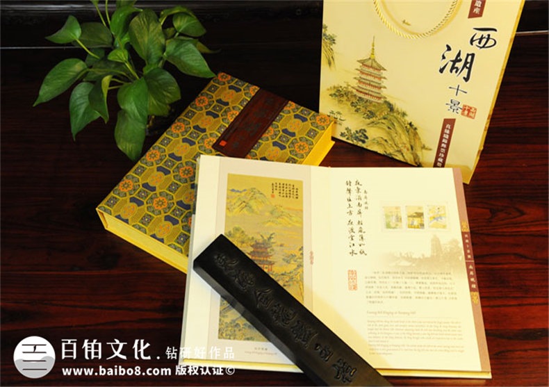 西湖十景中式復(fù)古卡書裝訂設(shè)計(jì)-成都卡書制作