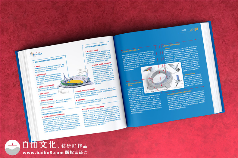 重大工程項目成果紀(jì)念畫冊-援建體育場工程完工影像圖冊怎么編寫