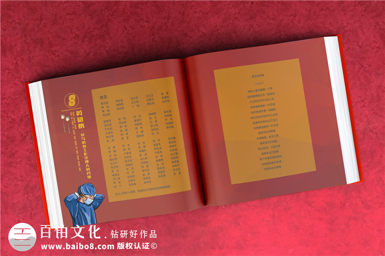 抗疫時(shí)期專屬相冊影集制作-疫情防控隔離點(diǎn)志愿者服務(wù)紀(jì)實(shí)畫冊印刷